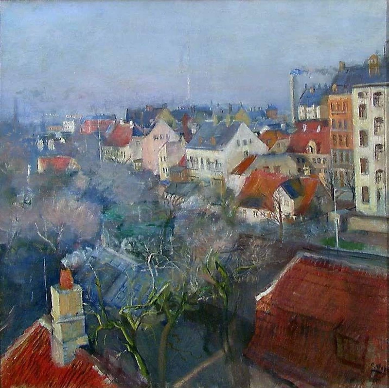 Vista su Frederiksberg, Copenaghen - Nasjonalmuseet for kunst, arkitektur og design, Oslo